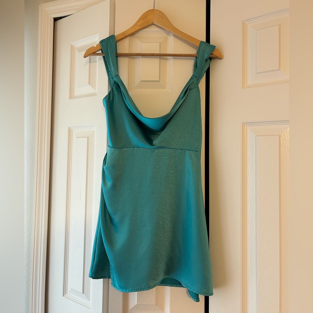 Teal Mini Dress